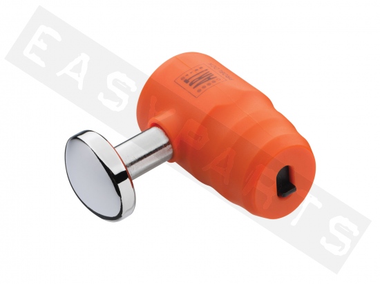 Bremsscheibenschloss AXA Problock Ø15.5 mm Orange mit Tache & Reminderkabel